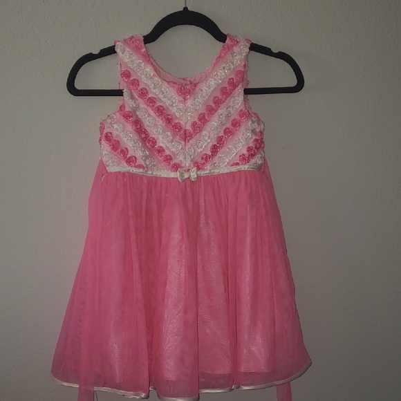 Jona Michelle Pink and White Lace Dress - Picture 1 of 5